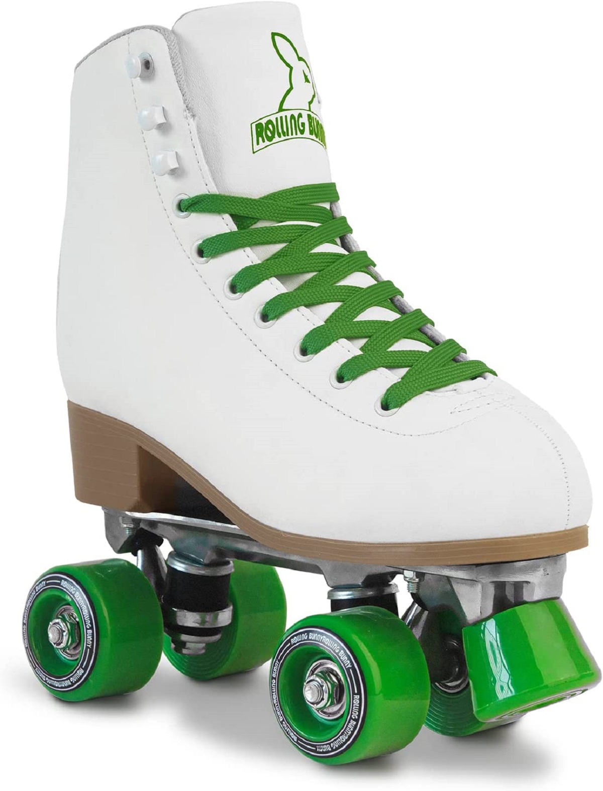 classic-white-boot-style-roller-skates-for-beginners-with-bright-green-wheels-and-laces